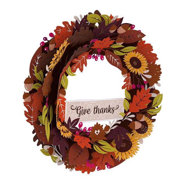 I Love Pop Give Thanks Fall Wreath