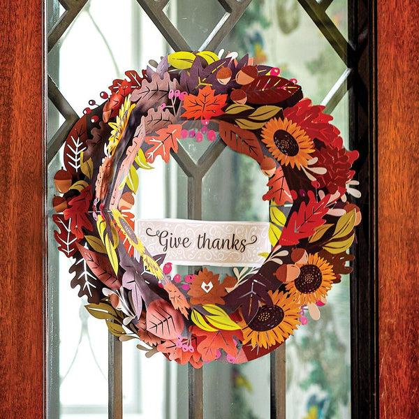 i love pop Give Thanks Fall Wreath
