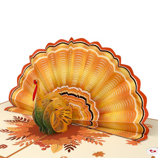 I Love Pop Give Thanks Turkey Pop-Up Card
