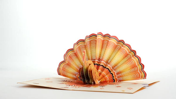 I Love Pop Give Thanks Turkey Pop-Up Card