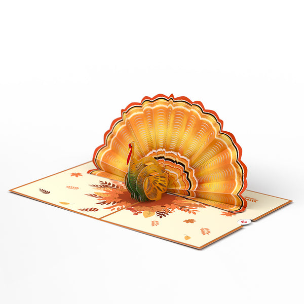 I Love Pop Give Thanks Turkey Pop-Up Card