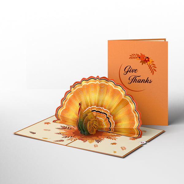 i love pop Give Thanks Turkey Pop-Up Card