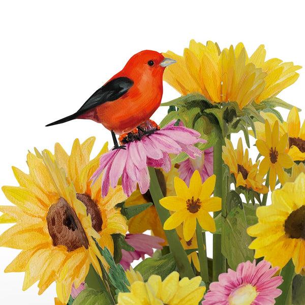 I Love Pop Golden Sunflower Bouquet