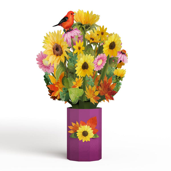 I Love Pop Golden Sunflower Bouquet