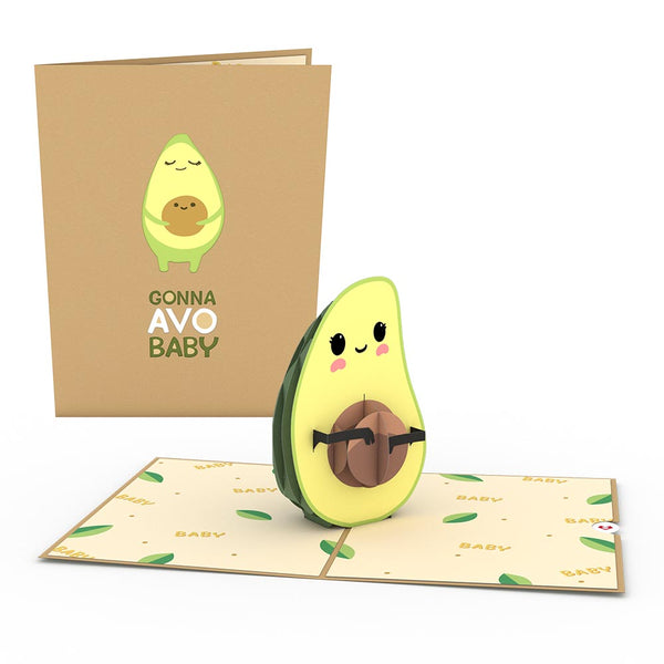i love pop Gonna Avo Baby Pop-Up Card