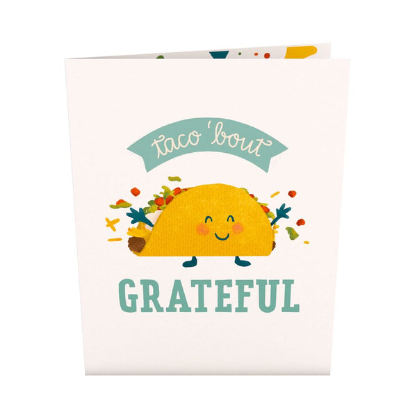 I Love Pop Grateful Taco: Paperpop® Card
