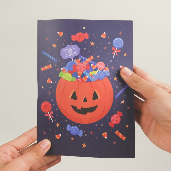 I Love Pop Halloween Cat Plushpop Card