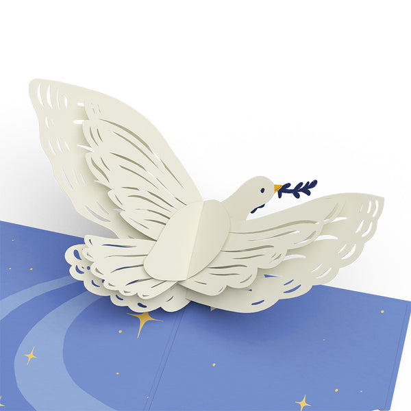 I Love Pop Hanukkah Dove Pop-Up Card