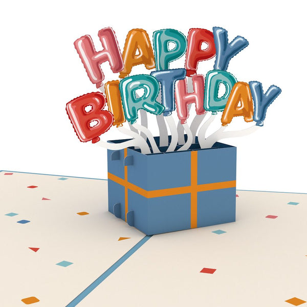 I Love Pop Happy Birthday Burst Pop-Up Card