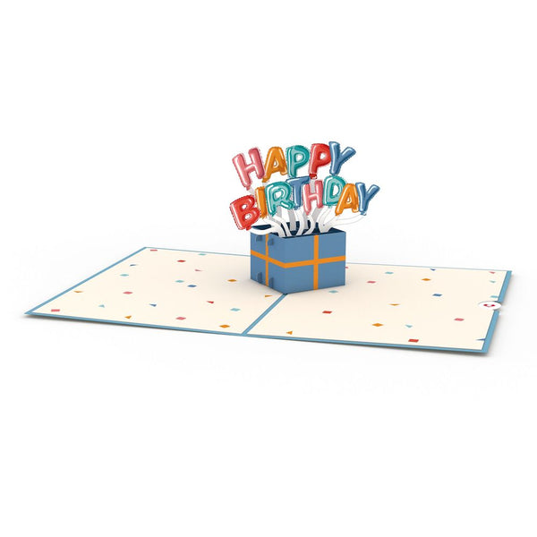 I Love Pop Happy Birthday Burst Pop-Up Card