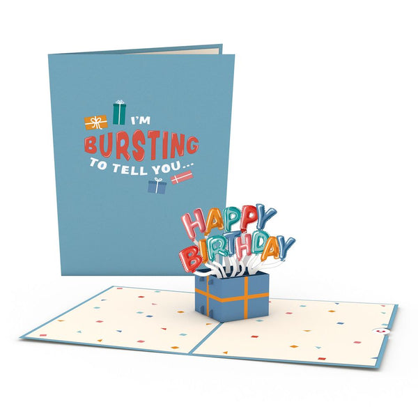 i love pop Happy Birthday Burst Pop-Up Card