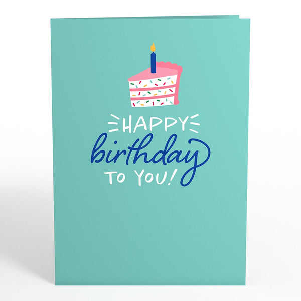 I Love Pop Happy Birthday Card With Mini Bouquet