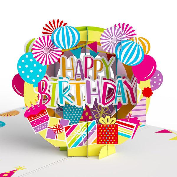 I Love Pop Happy Birthday Hooray Pop-Up Card