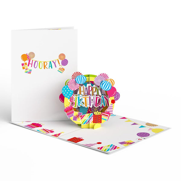 i love pop Happy Birthday Hooray Pop-Up Card