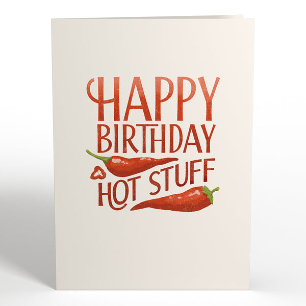 I Love Pop Happy Birthday Hot Stuff Pop-Up Card