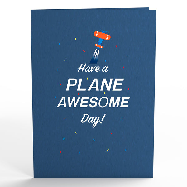 I Love Pop Happy Birthday Plane Pop-Up Card