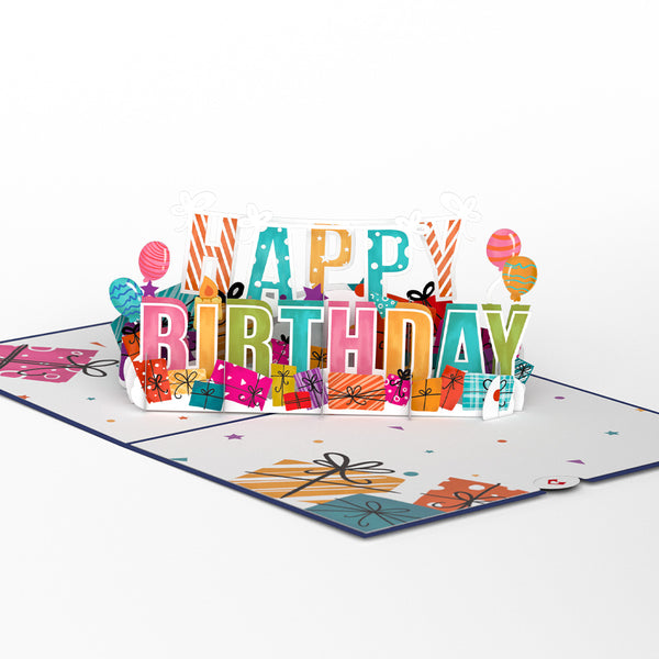I Love Pop Happy Birthday Pop-Up Card