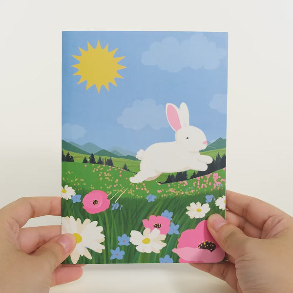 I Love Pop Happy Easter Spring Meadow Pop-Up Card