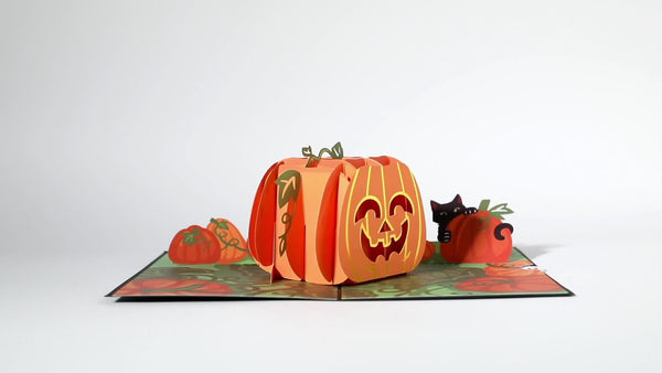 I Love Pop Happy Halloween Pumpkin Pop-Up Card