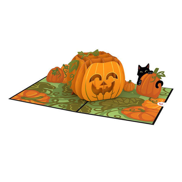 I Love Pop Happy Halloween Pumpkin Pop-Up Card