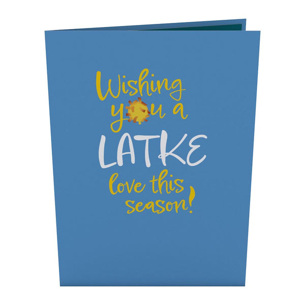I Love Pop Happy Hanukkah Latkes Pop-Up Card