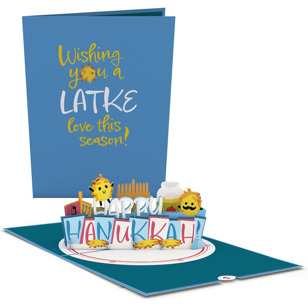 i love pop Happy Hanukkah Latkes Pop-Up Card
