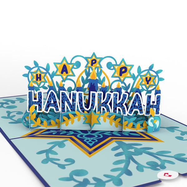 I Love Pop Happy Hanukkah Pop-Up Card