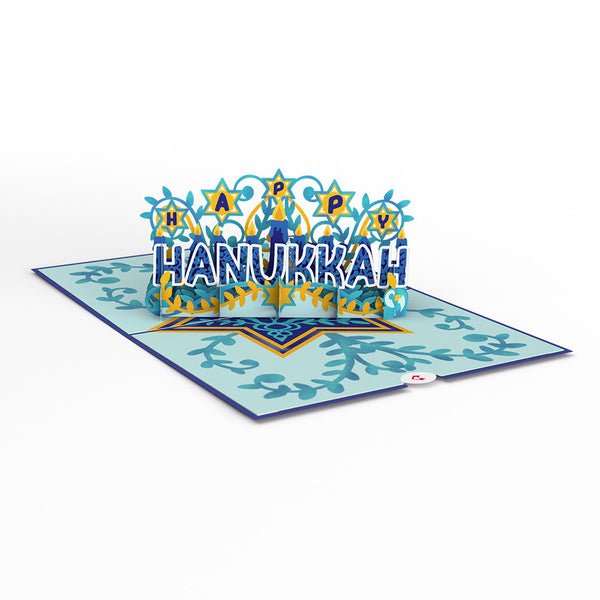 I Love Pop Happy Hanukkah Pop-Up Card