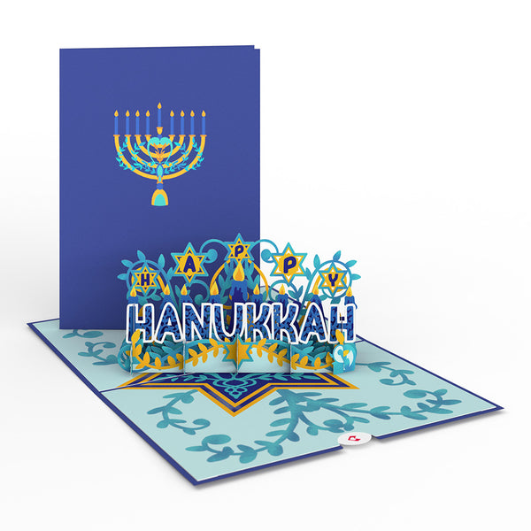 i love pop Happy Hanukkah Pop-Up Card
