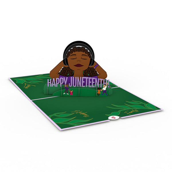 I Love Pop Happy Juneteenth Pop-Up Card
