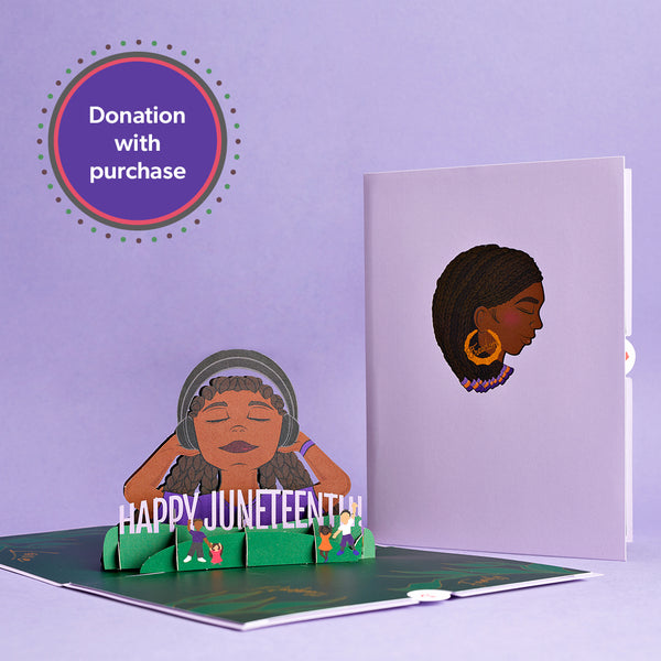 i love pop Happy Juneteenth Pop-Up Card