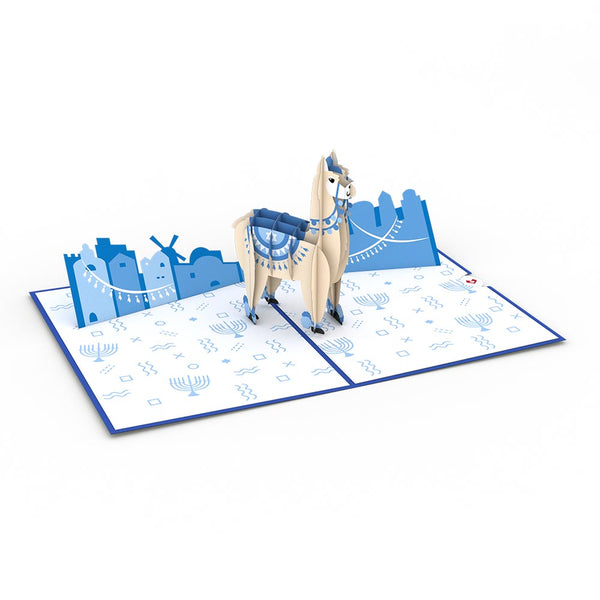 I Love Pop Happy Llamakah Pop-Up Card