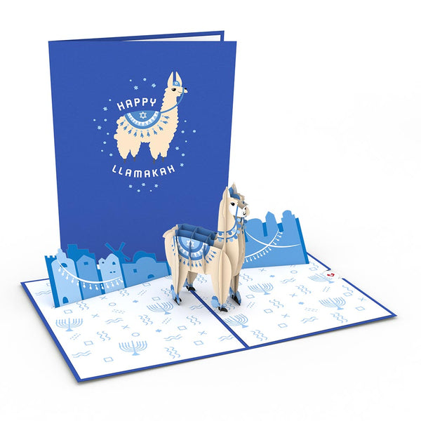 i love pop Happy Llamakah Pop-Up Card