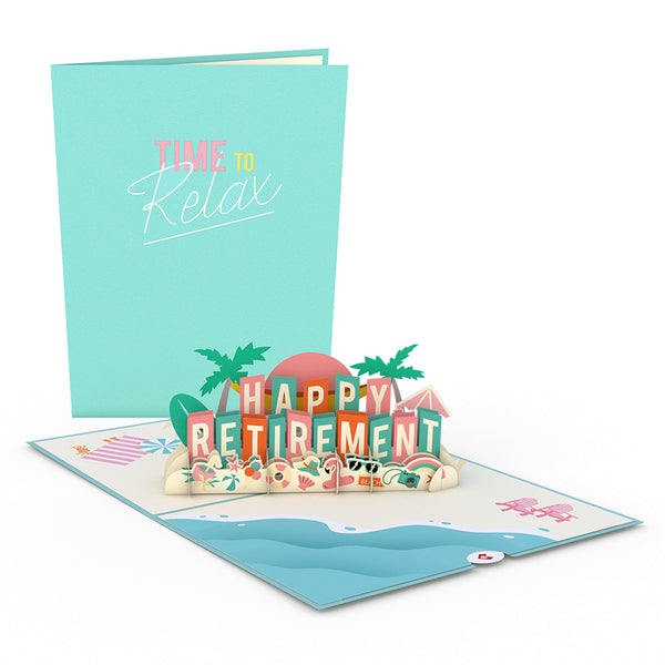 i love pop Happy Retirement Pop-Up Card