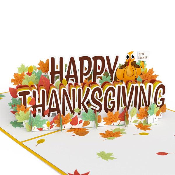 I Love Pop Happy Thanksgiving Pop-Up Card
