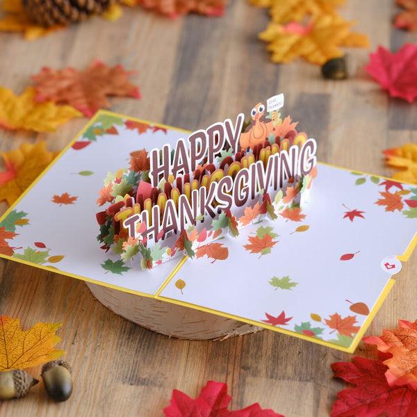 I Love Pop Happy Thanksgiving Pop-Up Card