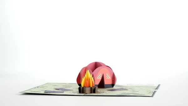 I Love Pop Happy Trails Camping Trip Pop-Up Card