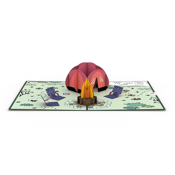 I Love Pop Happy Trails Camping Trip Pop-Up Card