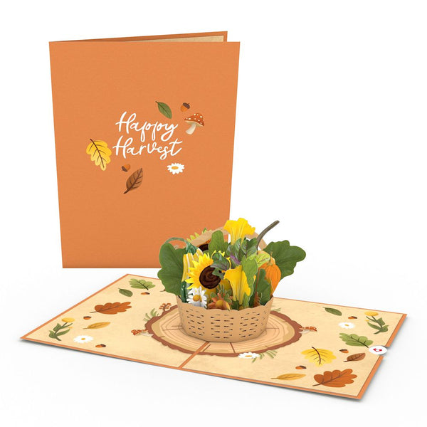 i love pop Harvest Basket Pop-Up Card
