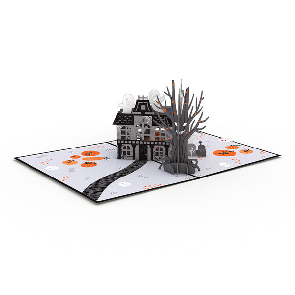 I Love Pop Haunted House Pop-Up Card