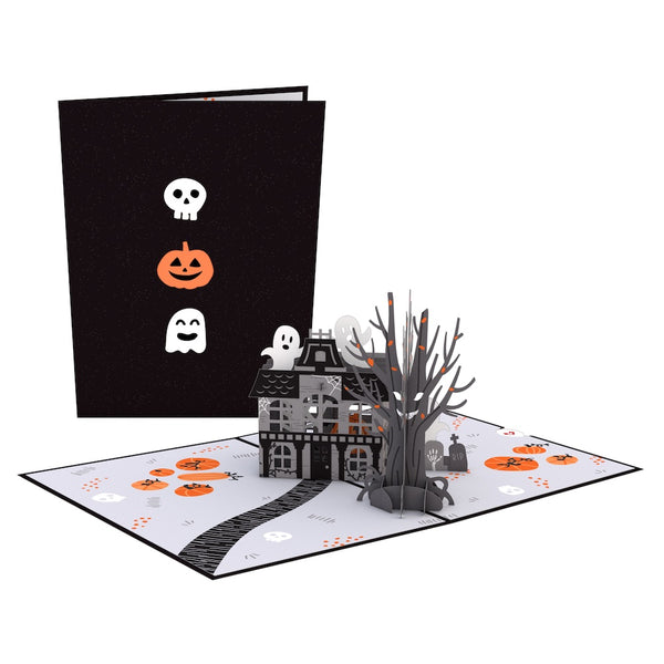 i love pop Haunted House Pop-Up Card