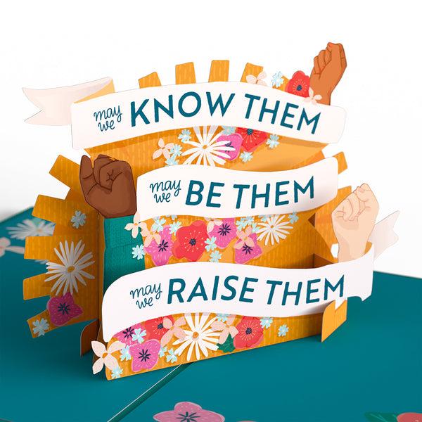 I Love Pop Here's To Strong Women Pop-Up Card