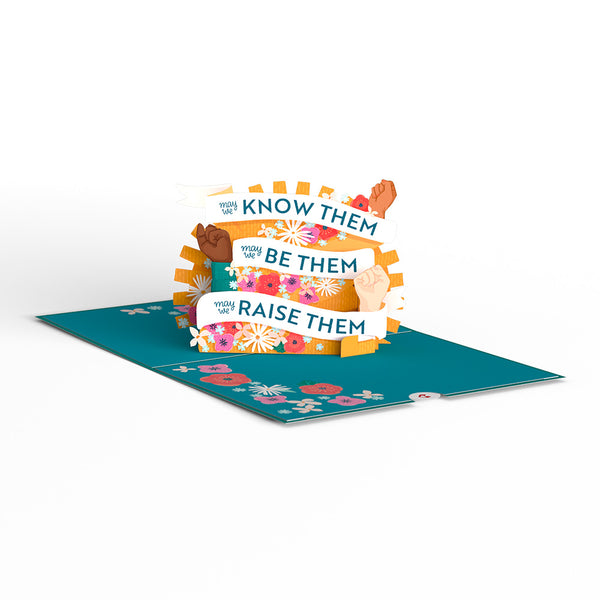 I Love Pop Here's To Strong Women Pop-Up Card