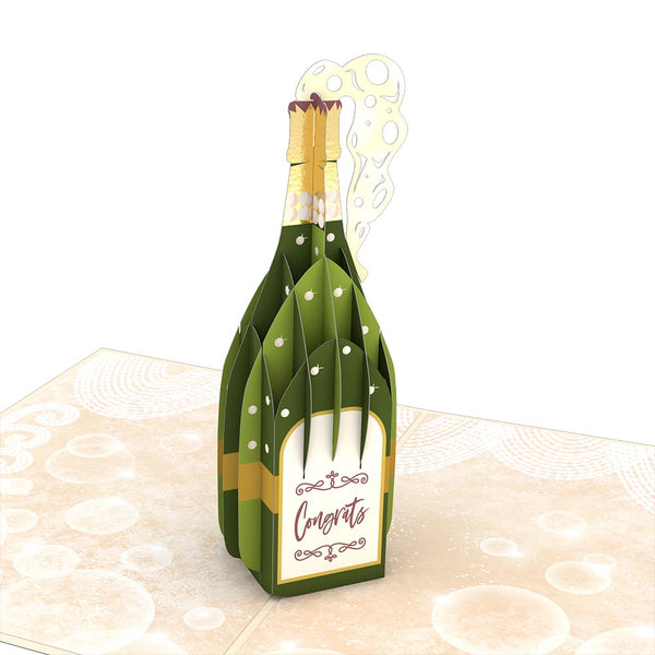 I Love Pop Here's To You Champagne Pop-Up Card