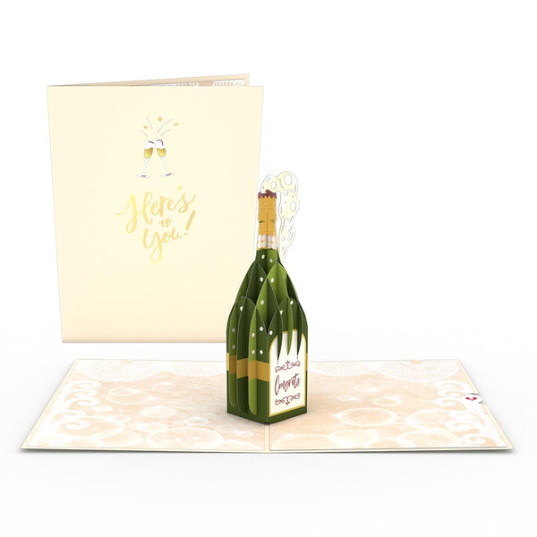 i love pop Here's to You Champagne Pop-Up Card