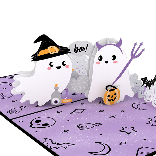I Love Pop 'Hey Boo' Ghosts Pop-Up Card