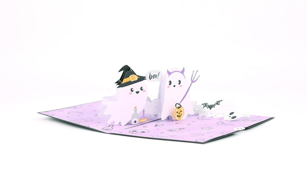 I Love Pop 'Hey Boo' Ghosts Pop-Up Card