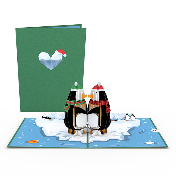 i love pop Holiday Penguins Pop-Up Card
