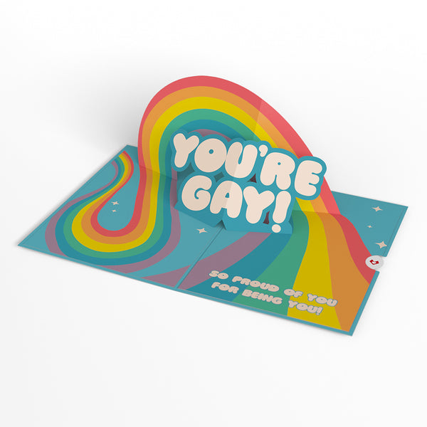 I Love Pop Hooray You're Gay Pop-Up Card