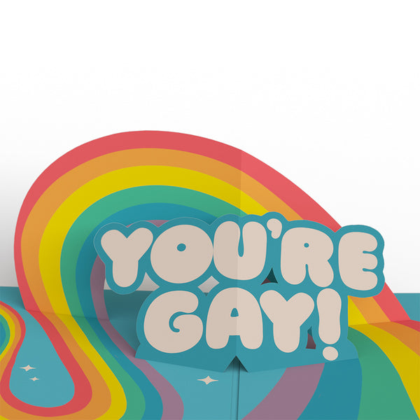 I Love Pop Hooray You're Gay Pop-Up Card